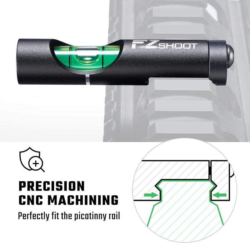 EZshoot Scope Level Scope Leveling Kit, High Precision Big Bubble Scope Level, Scope Bubble Level Helps The Scope Keep Vertical - Image 2